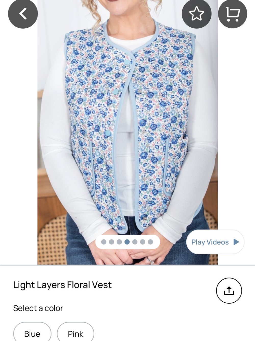 Floral vest